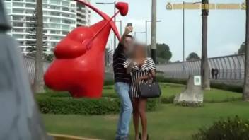 Bubble Butt Peruvian Gets Picked Up from The Park In Peru Lima And Fucked Hard