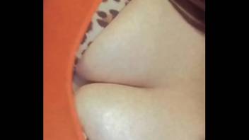 Showing off my big titties